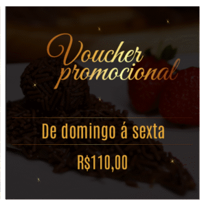 Voucher pomocional- Domingo a Sexta R$ 110,00